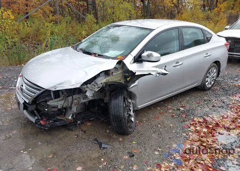 2013 Nissan Sentra Sv z USA, uszkodzony, nr VIN 3N1AB7AP4DL658080